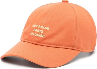 Drôle de Monsieur La Casquette Slogan baseball cap - Orange