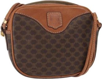 Celine Pre-owned Cross Body Bags, female, Brown, Size: ONE SIZE Pre-owned Vintage Canvas Crossbody Bag