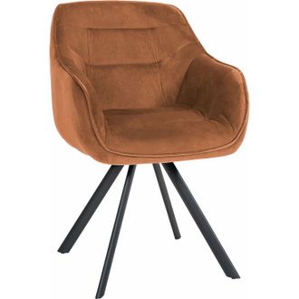 Clp Clp - Silla De Comedor Russel Caf&eacute; Terciopelo