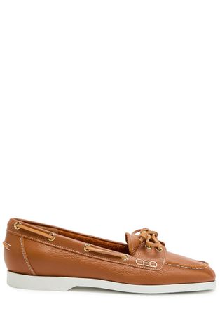 ATP Atelier Atp Atelier Nesso Grained Leather Loafers - Brown - 40 (IT40/ UK7)
