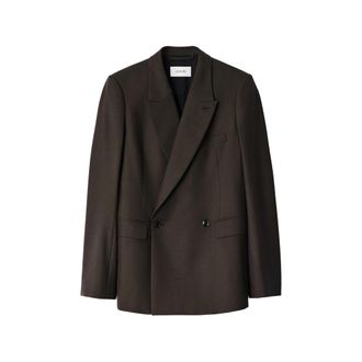 Christophe Lemaire Double-breasted Tailored Jacket In Tropical Wool Blend