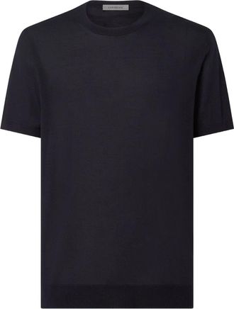 Corneliani T-shirt met ronde hals - Blauw