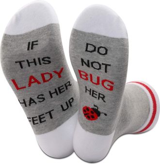 Generic Funny Ladybug Socks If This Lady Has Her Feet Up Do Not Bug Her Ladybug Lover Gift For Women (Ladybug)