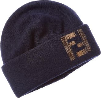Fendi Fendi Wool & Cashmere-Blend Beanie