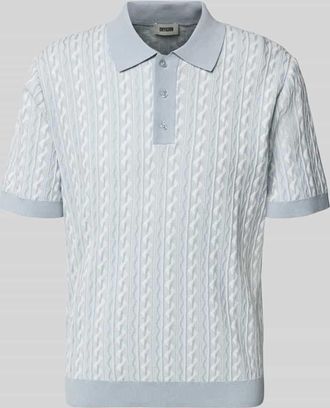 Drykorn Drykorn Regular Fit Poloshirt mit Knopfleiste Modell Tamian in Hellblau, Gr&ouml;&szlig;e XXL