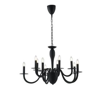 Netlighting ARMSTRONG 10 Light Chandeliers Black 92x53cm | Size: 92x53 cm