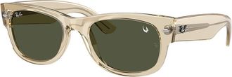 Ray-Ban RB0832SF Mega Wayfarer II Asian Fit 146031 Mens Sunglasses Brown Size 55