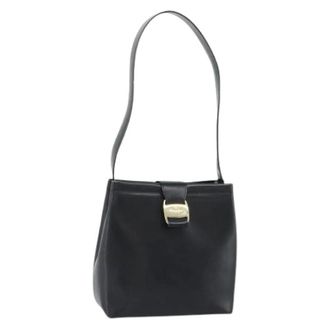 Ferragamo Pre-owned Shoulder Bag - Dames - Pre-owned - Zwart - Maat: ONE Size Leer