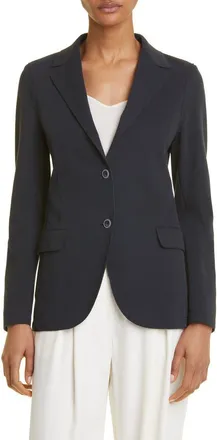 Eleventy Single Breasted Cotton Blend Blazer in 11 - Navy at Nordstrom, Size 00 Us