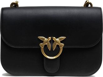 Pinko Womens Love Bell Classic Shoulder Bag In Black