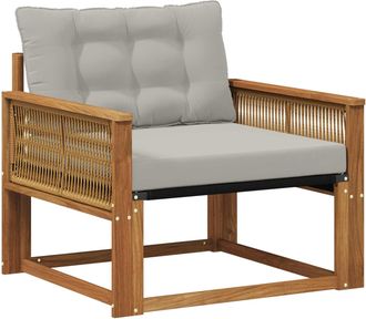 vidaXL Madera Maciza De Acacia Y Textileno Vidaxl