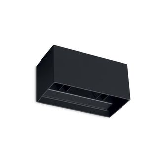 Netlighting Atom 20cm Outdoor Up Down Wall Lamp Black 4x LED 2400lm 4000K IP54