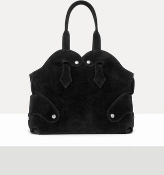 Vivienne Westwood Wilma Large Tote Leather Black