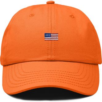 Dalix USA Flag Dad Cap in Orange at Nordstrom