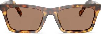 Miu Miu Eyewear Occhiali da sole squadrati - Marrone