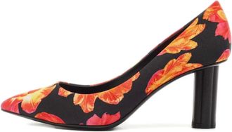 Ferragamo Pumps a fiori Badia - Nero