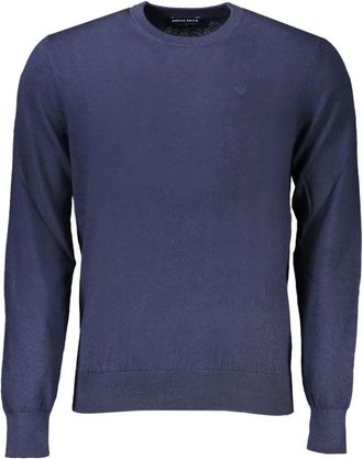 North Sails Blauwe Katoenen Trui - Heren - Ronde hals truien - Blauw - 2XL - Katoen - Truien & Vesten