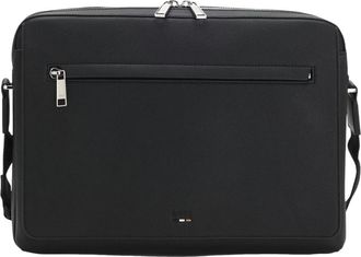 HUGO BOSS Tassen, Heren, Zwart, ONE Size, Leer, Ray Flap Messenger