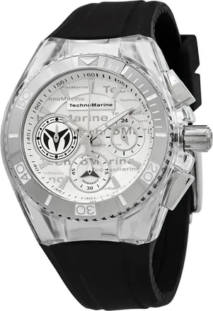 Technomarine Cruise California Chronograph Quartz Silver And Grey Dial Ladies Watch TM-118131