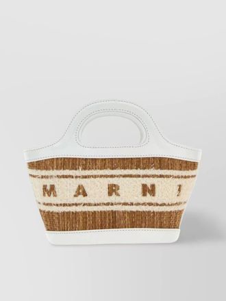 Marni tropicalia micro raffia shoulder bag