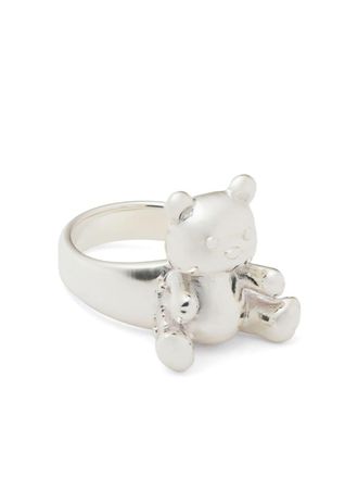 AMBUSH Anello Teddy Bear - Argento