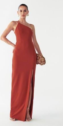 BWLDR Boston Maxi Dress in Copper at Nordstrom, Size 14