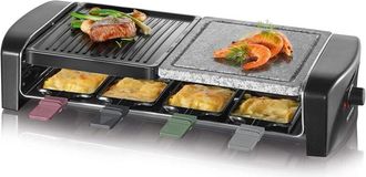 Severin Rg 9645 - Raclette/Grill/pietra da grigliare - 1400 w - Nero - Severin