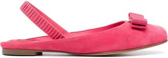 Ferragamo Suede ballerina shoes - women - Suede - 4.5C - Pink