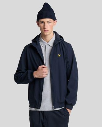Lyle & Scott Fleece Back Softshell Jacket in Dark Navy at Nordstrom, Size Xx-Large