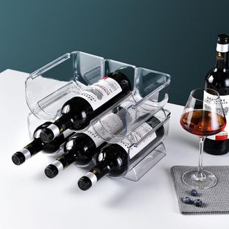 OEM Botellero, Botellero Para 2 Botellas, Botellero Apilable, Soporte Para Botellas De Agua Para Encimeras De Cocina, Muebles Y Refrigeradores
