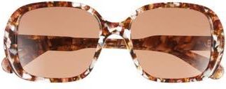 Chlo&eacute; Square Sunglasses in Havana Havana Brown at Nordstrom Rack