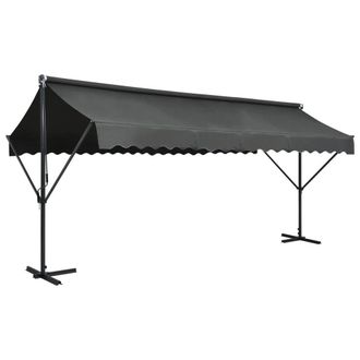 Berkfield Home Free Standing Awning 500x300 cm Anthracite in Black