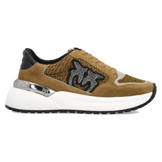 Pinko Sneakers, female, Green, Size: 11 US Gem 07 Sneakers