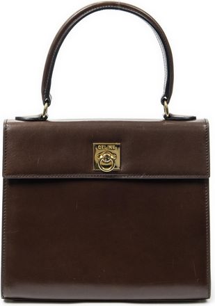 Celine Vintage Flap Top Handle Handtas