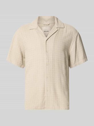 Only & Sons Regular Fit Freizeithemd aus Viskose-Leinen-Mix Modell LATHAM in Beige, Gr&ouml;&szlig;e XXL