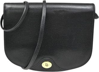 Dior Pre-owned Cross Body Bags, female, Black, Size: ONE SIZE Pre-owned Vintage honeycomb flap crossbody bag