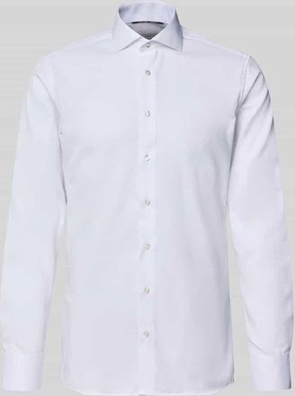 Eterna Slim Fit Businesshemd aus Twill in Weiss, Größe 38