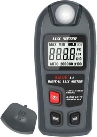 OEM Medidor De Luz Digital Bside, Probador De Iluminaci&oacute;n Lux, 0-200.000 Lux, Lumin&oacute;metro Ambiental Port&aacute;til, Fot&oacute;metro Para Jard&iacute;n, Aula, Plantas, Luz Le