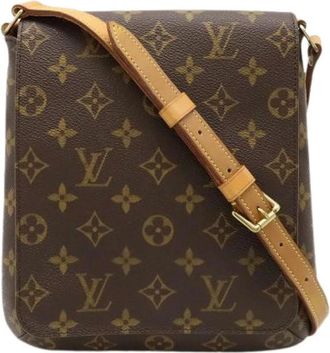Louis Vuitton Pre-owned Cross Body Bags, female, Brown, Size: ONE SIZE Pre-owned Vintage Canvas Cross Body Bag