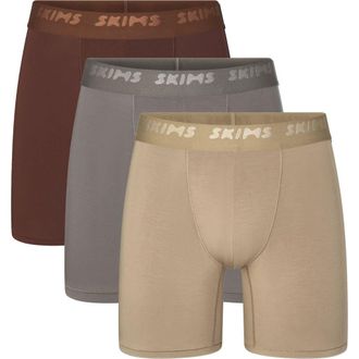 SKIMS 3-Pack 5-Inch Stretch Modal Boxer Briefs in Desert Multi at Nordstrom, Size X-Large