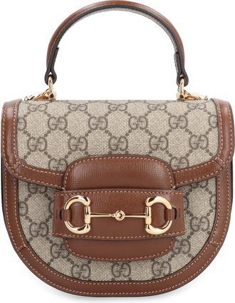 Gucci Womens Horsebit 1955 Mini Handbag Beige Handbags Hand Bags