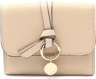 Chlo&eacute; 2010s Alphabet leren portemonnee - Beige
