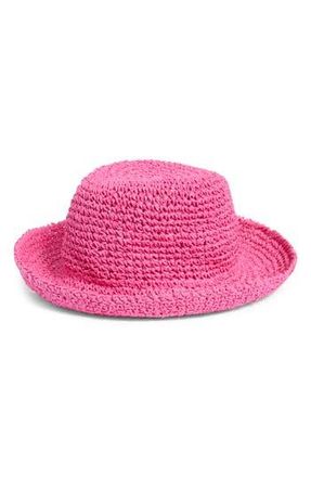 Kate Spade New York Straw Cloche in Carousel Pink at Nordstrom Rack