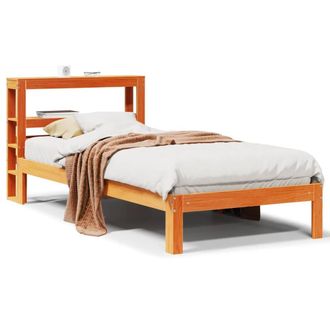 Berkfield Home Bed Frame without Mattress Wax Brown 100x200 cm Solid Wood Pine