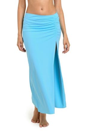 La Blanca Island Goddess Side Slit Cover-Up Skirt in Sky at Nordstrom, Size X-Large
