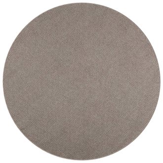 vidaXL Alfombras De &Aacute;rea Redondo Lugo Taup&eacute; &Oslash; 120 Cm Poli&eacute;ster Vidaxl
