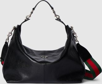 Gucci Brera Medium Crossbody Bag, Black, Leather