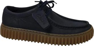 Clarks Heren, Schoenen, Blauw, Maat: 44 EU Leer