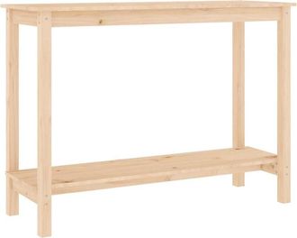 vidaXL Mesa Consola Madera Maciza De Pino 110x40x80 Cm Vidaxl