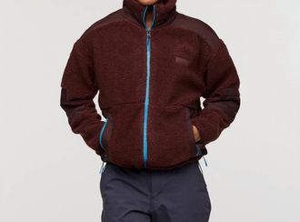 Cotopaxi Bacano Fleece Jacket In Chestnut And Coffee